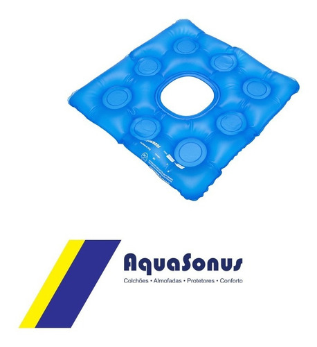 Imagem 3 de 3 de Almofada D´agua Caixa De Ovo Quadrada Com Orifício