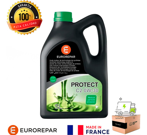 Aceite Motor C2 0w-30 Protect Eurorepar 5 Litros Sintético