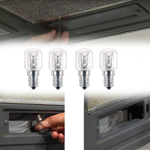 4 Uds E14 Lámpara De Horno Lámpara De Cristal De Sal