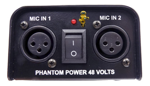 Imagem 6 de 7 de Phantom Power Duplo Alimentação 9-48v Para Microfone Pro