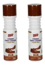 Comprar 2x Crema Cera Liquida Calzado Zapatos Tenis Piel Color Café Obscuro Troy