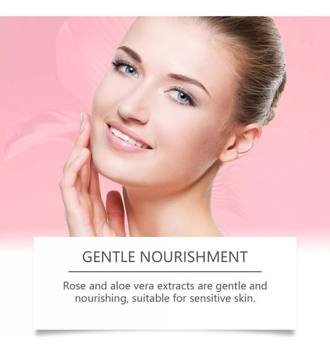 Gel De Aloe Vera Rosa Para El Rostro, Hidratación Profunda