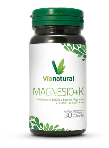 Imagen 1 de 4 de Magnesio +k (potasio) 30 Comp Fatiga Muscula Estrés Ansiedad