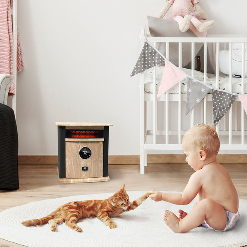 Calentador Eléctrico Portátil 1500w Infrarrojo Con Control R