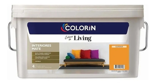 Colorin Living Pintura Jazmin Mate Latex Interior  X 4 Lts.