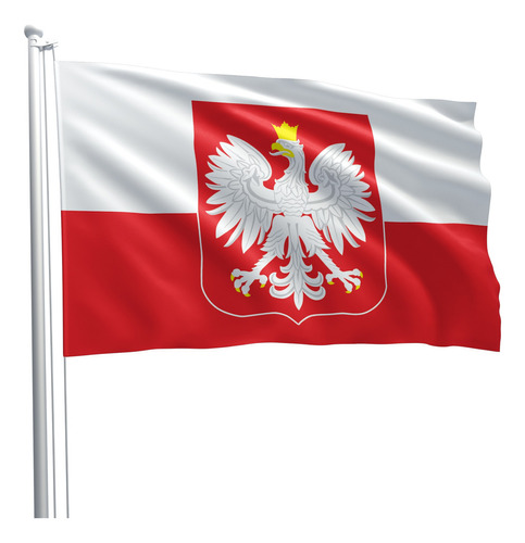 Bandeira Seleção Time Futebol Polônia Copa 90x150cm Seleção Polônia