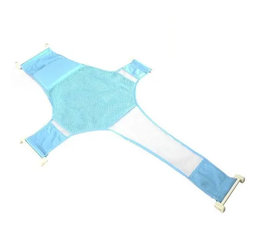 comprar Hamaca Malla Para Bañera Tina De Bebe 4 Puntas Azul Y Rosa