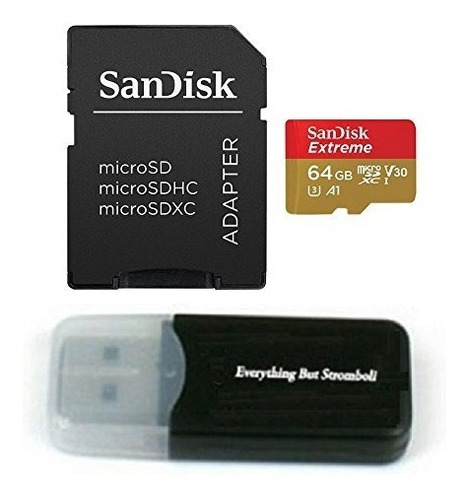 Sandisk De 64 Gb Micro Extreme Memoria Tarjeta Funciona Con 