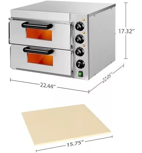 Horno Eléctrico Industrial Pizza Pan 14 Pulgadas 3000w 350°C
