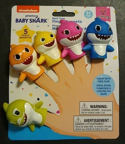 Pinkfong Baby Shark Marionetas De Dedo 5 Personajes Imp