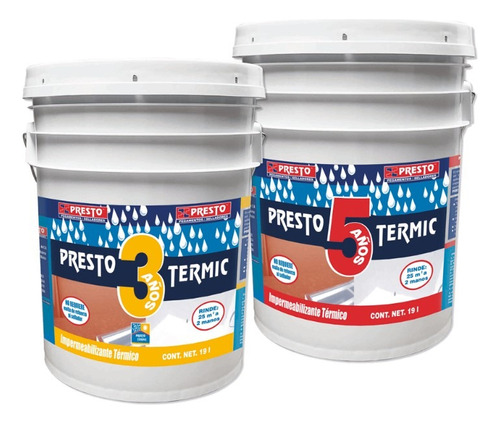 Pressto Termic 3 Años Blanco T-19 Lt