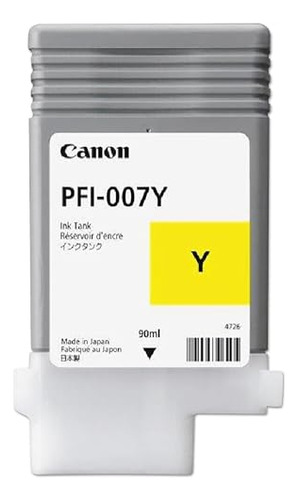Tanque De Tinta Amarilla Canon Pfi-007y (90 Ml)