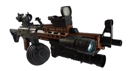 Rifle Automatico De Hidrogel Edición Graffiti Con Lazer