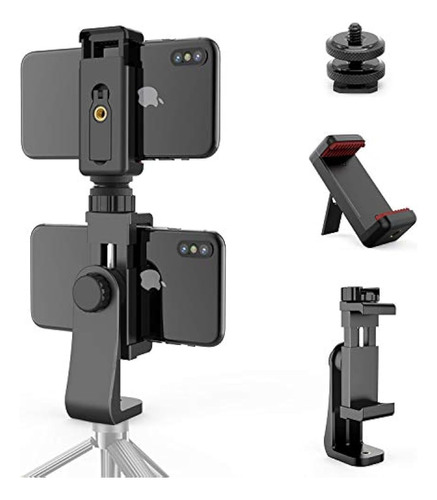 Owine Universal Dual Cell Phone TriPod Mount Adapter Premium