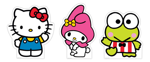 3 Centro Mesa Base Adorno Photoportunity Fiesta Hello Kitty