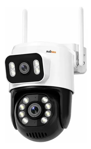 Camera Segurança Externa Lente Dupla Rastreamento Zoom A28b  Cor Branco iCSee DUOSEG