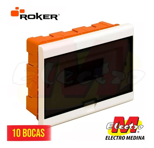 Tablero Embutir 10 Bocas Zm 710 Premium Roker Electro Medina
