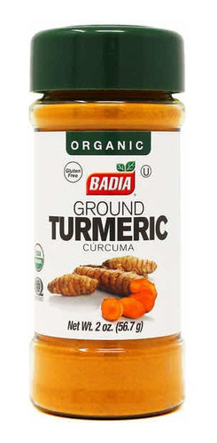 Especias Badia Curcuma 56,7 Grs Sin Tacc / Kosher. Organica