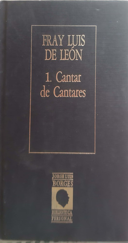 Cantar De Cantares Fray Luis De León Hyspamerica Usado # (Usado)