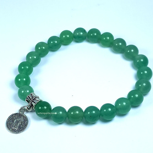 Pulsera Jade Natural - Elástica - San Benito -