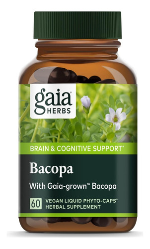 Bacopa Gaia Herbs 60 Cápsulas Veganas