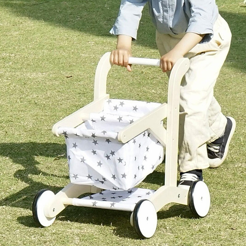 Carrito De Compras De Madera Para Niños, Carrito De Compras