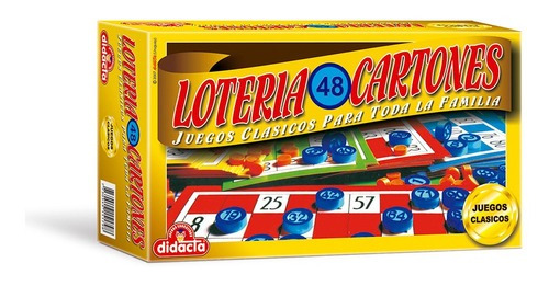 Juego De Mesa Loteria 48 Cartones Clasicos Didacta | Xenex