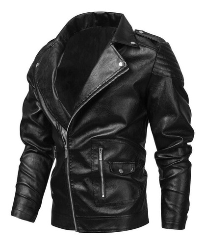 Chamarra Motociclista Biker Bomber Casual Slim Rompeviento