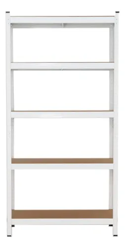 Estante Rack Acero 5 Niveles Blanco 90x40x180cm Airhouse