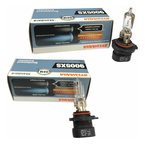 Set 2x Focos Halógeno Osram Sylvania Bulbos 12v 9005 Xs 60w