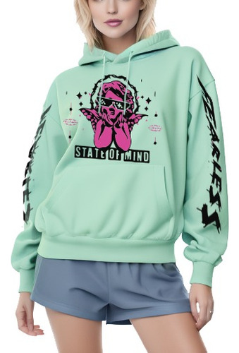 Buzo Hoodie Chompa Estampado Personalizado - Grl Pwr