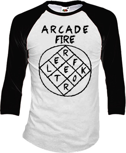 Arcade Fire Playeras Manga 3/4 Para Hombre Y Mujer D10