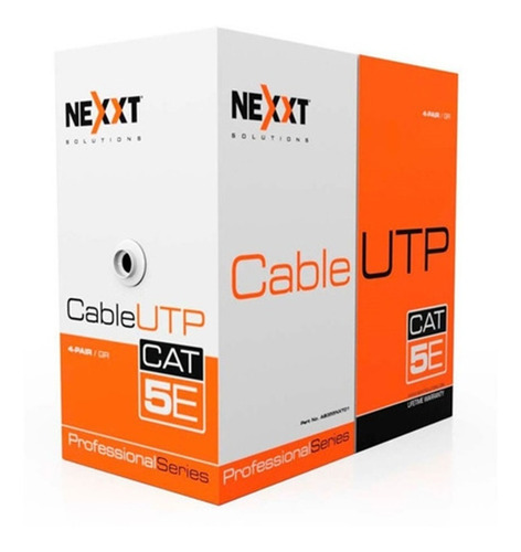 Rollo Cable Nexxt Utp Cat 5e 100m Interior Certifica Gigabit