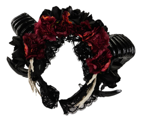 Diadema De Cuerno De Oveja, Tocado Ligero Con Diseño