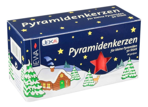 Jeka Kerzen Christmas Pyramid Canousel Cerneras, Medio 14 Mm