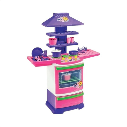 Imagem 2 de 10 de Fogãozinho Panelinha Cozinha Infantil Master Fogao Big Chef