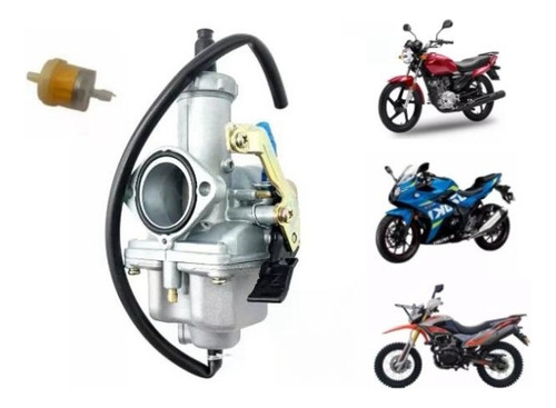 Carburador De Moto Pz30 (universal 150,175,200.250cc)+filtro