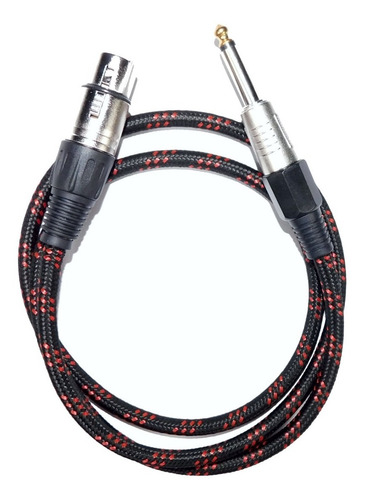 Imagen 3 de 4 de Cable Canon Xlr Hembra A Plug Profesional 3 Mts