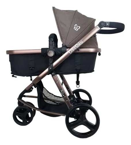 Coche de 3 ruedas Color Baby Evolution travel system bronce con
