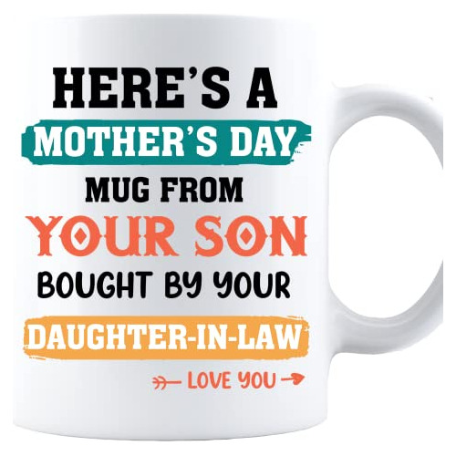 Taza Divertida Da De La Madre - Regalo Para Suegra (blanca,