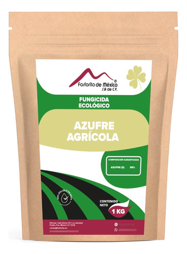 Azufre Agrícola 1 Kg Fungicida Fertilizante