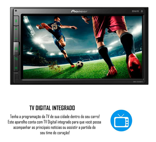 Multimídia 2din Pioneer Dmh-zs5280tv Tv Digital Bluetooth
