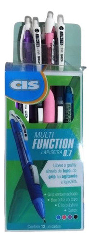 Caixa Com 12 Unidades Lapiseira 0.7 Mm Cis Multi Function