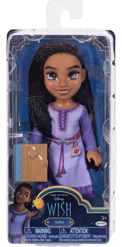 Muñeca Petite Asha Disney Wish 15 Cm Con Diario Y Vestido