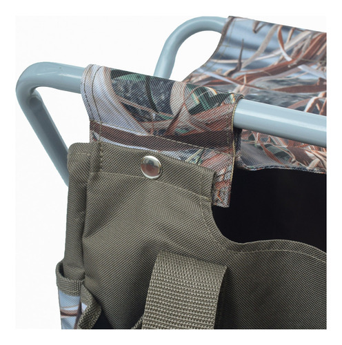 Combo De Taburete Plegable Portátil Y Silla Tipo Mochila