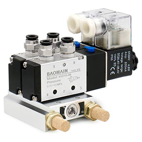 Pneumatic 1 4 Solenoid Valve 4v210 08 Dc 24v 2 Position...