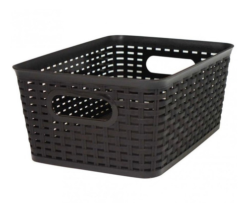 Cesta Grande De Plastico Tejido, Organizador Tejido