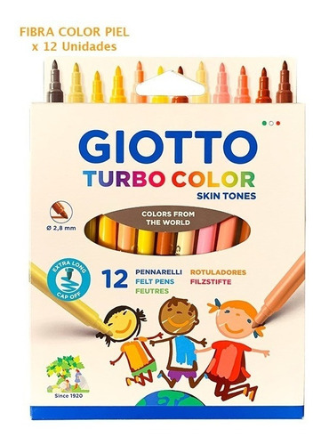 Fibra Giotto Turbo Color - Skin Tones X 12 Und Colores Piel