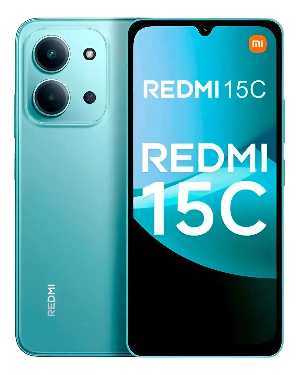 Câmera Xiaomi Redmi 15c 6.9 4G 128gb 4gb Ram Hyperos 50mpx - verde menta