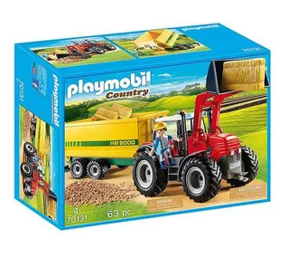 Playmobil - Trator Com Reboque